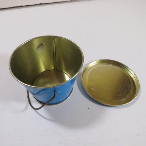 Chick in Airplane Metal Easter Tin with Lid & Handle Small & Cute - Picture 7 of 8